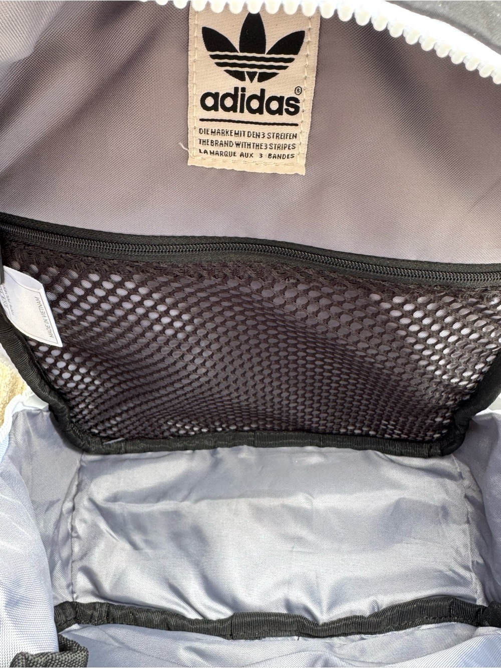 Adidas Classic trefoil black and white mini backpack unisex - Picture 6 of 6